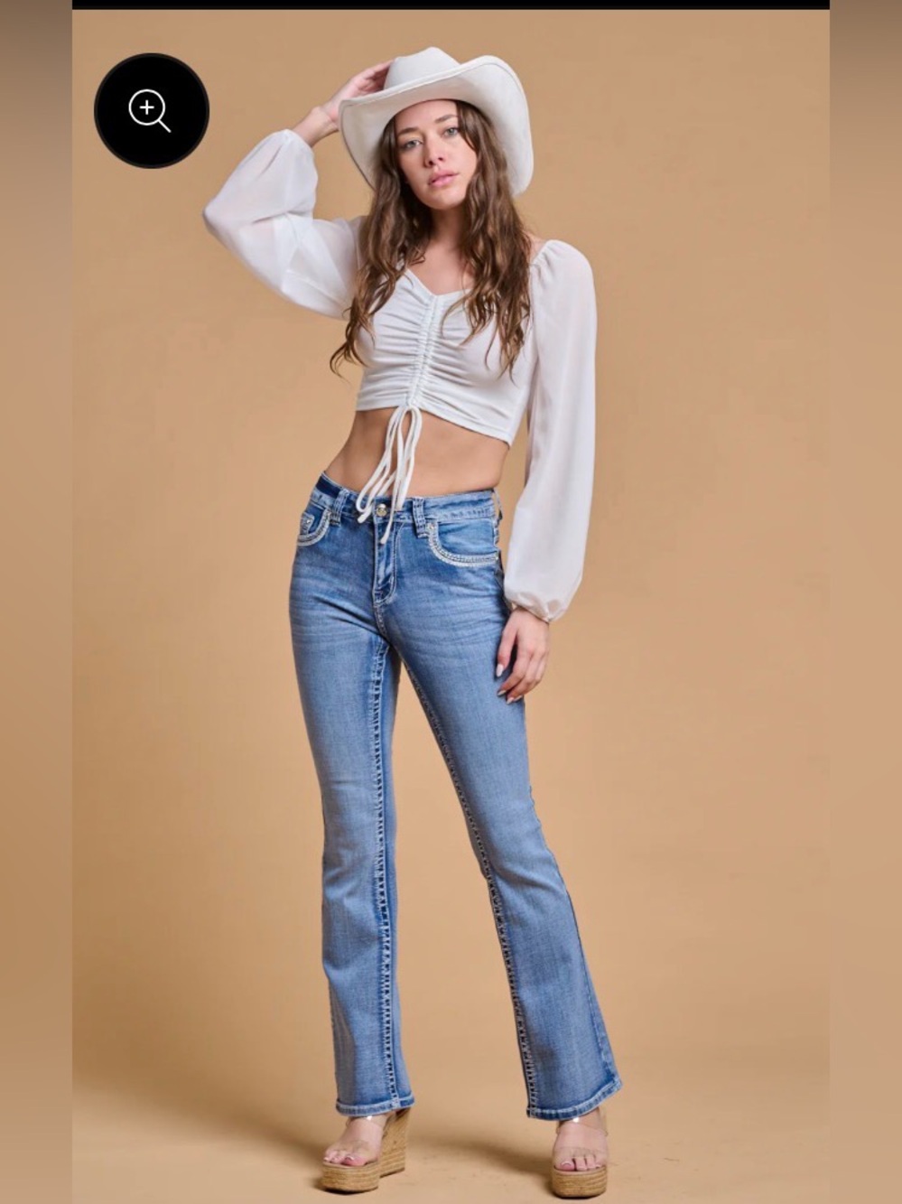 Classic Dark Blue Wide-Leg Flare Jeans - Timeless Silhouette